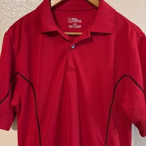 PGA Tour Men's Red Polo Shirt